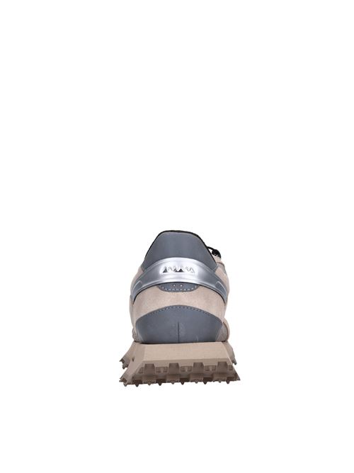 Sneakers in camoscio e tessuto RUN OF | LUNA WMARRONE-ARGENTO